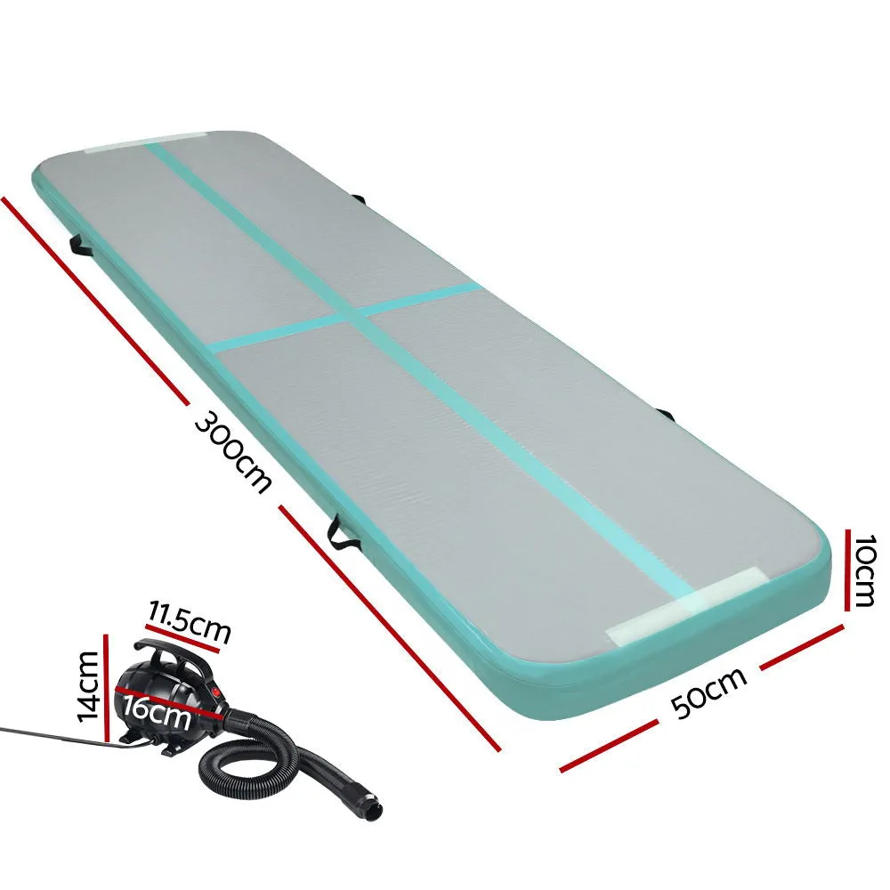 3M Anti-Slip Inflatable Gymnastics Mat with Pump - Everfit