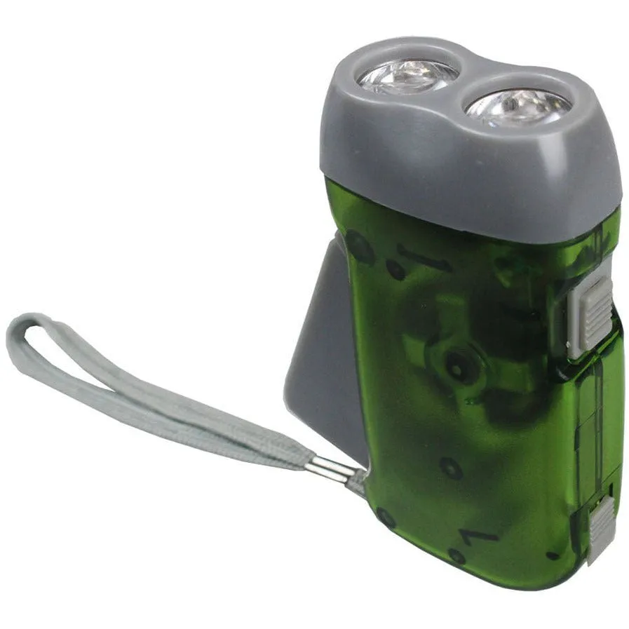 4 Inch 2 LED Crank Flashlight (Pack of: 2) - FL-12354-Z02