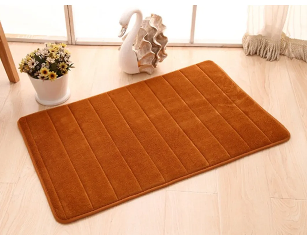 Absorbent Soft Memory Foam Mat Bath Bathroom Bedroom Floor Shower Rug Non-slip