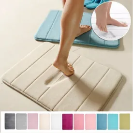 Absorbent Soft Memory Foam Mat Bath Bathroom Bedroom Floor Shower Rug Non-slip