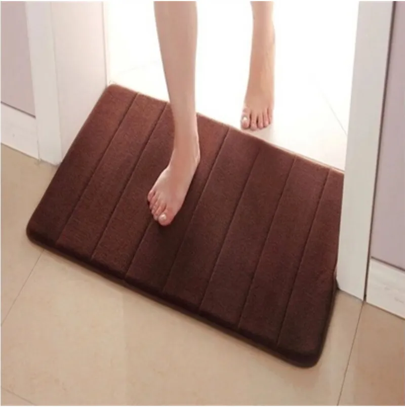 Absorbent Soft Memory Foam Mat Bath Bathroom Bedroom Floor Shower Rug Non-slip