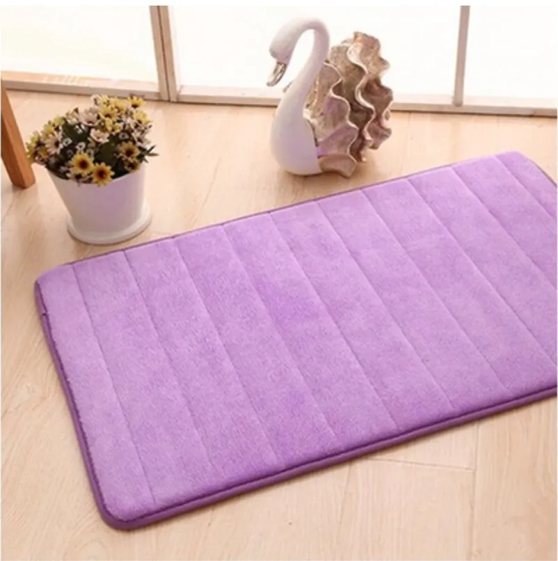 Absorbent Soft Memory Foam Mat Bath Bathroom Bedroom Floor Shower Rug Non-slip