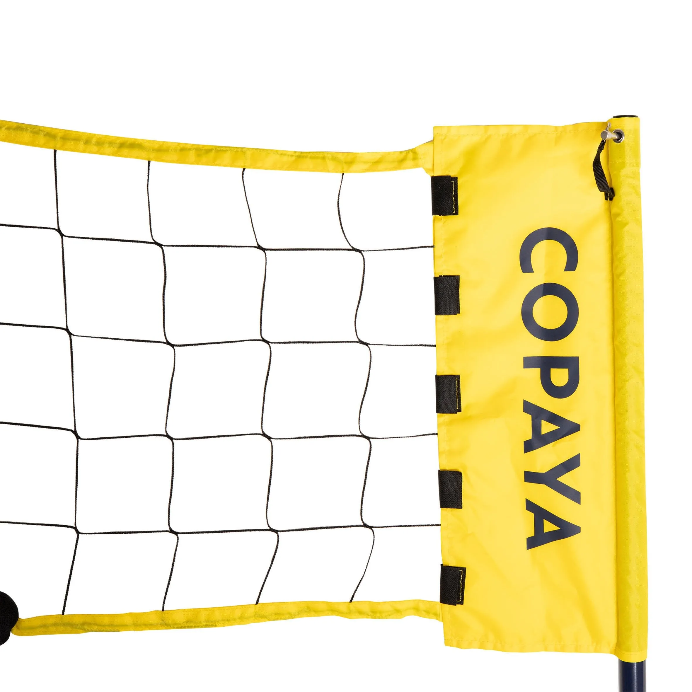 Adjustable beach volleyball net BV500 yellow COPAYA, yellow black