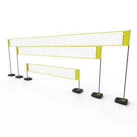 Adjustable beach volleyball net BV500 yellow COPAYA, yellow black