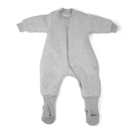 babystudio warmies cotton with arms and legs 3.0 TOG - Grey Marle/Grey Lines