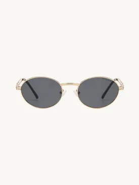 Blake Polarized Sunglasses: Black/Gold