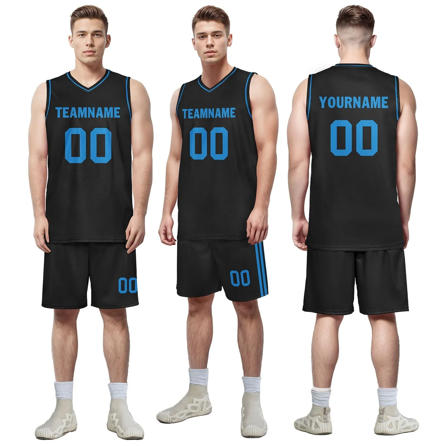 Custom Black Classic Style Sports Uniform Basketball Jersey BBJ01-D020105-6