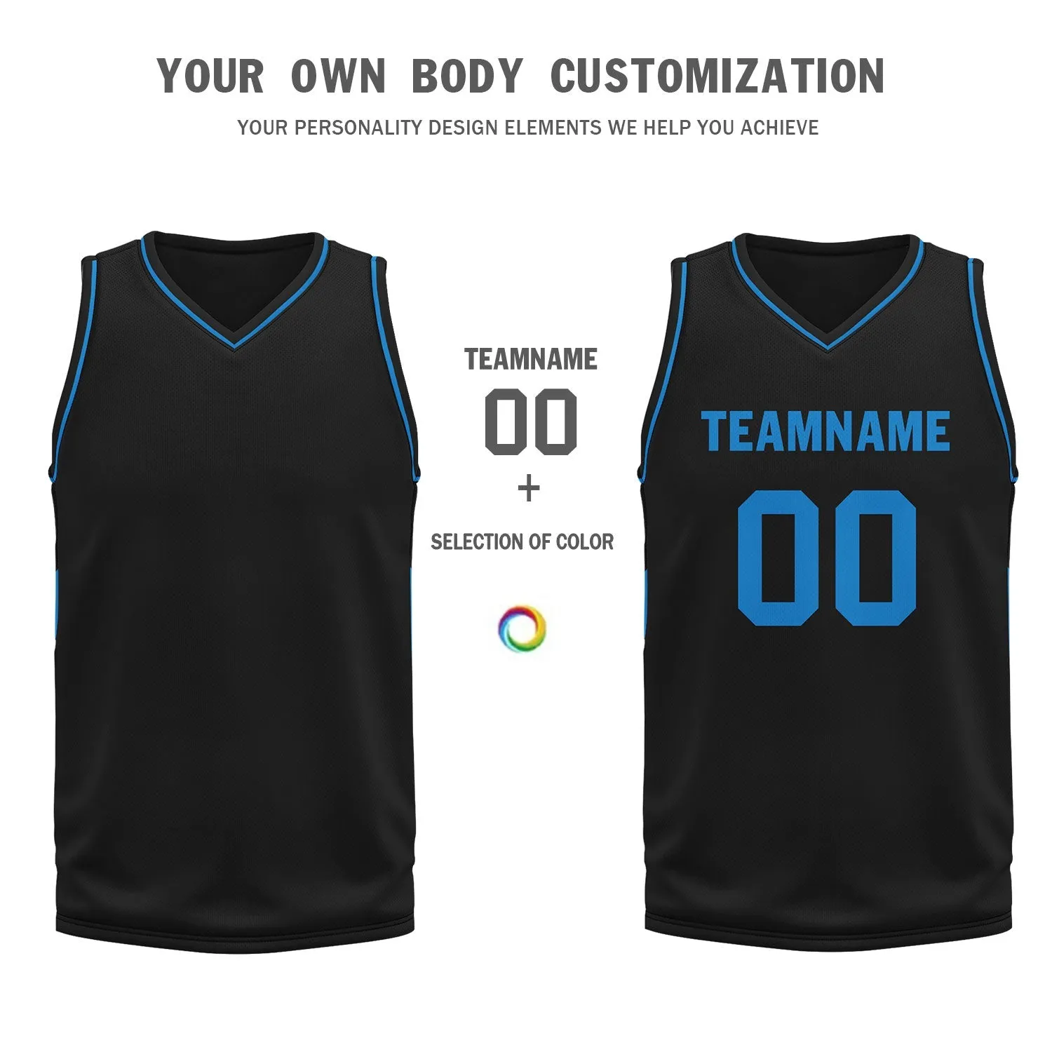 Custom Black Classic Style Sports Uniform Basketball Jersey BBJ01-D020105-6