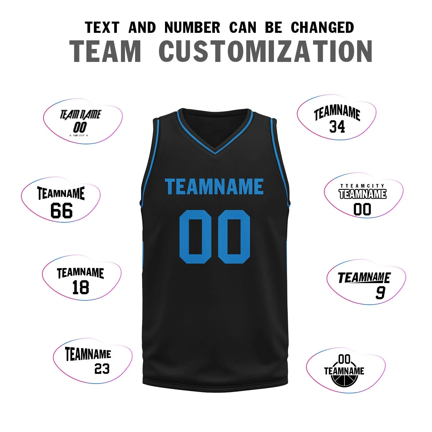 Custom Black Classic Style Sports Uniform Basketball Jersey BBJ01-D020105-6