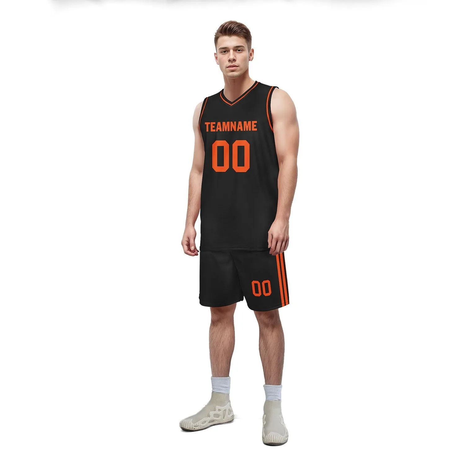 Custom Black Classic Style Sports Uniform Basketball Jersey BBJ01-D020105-7