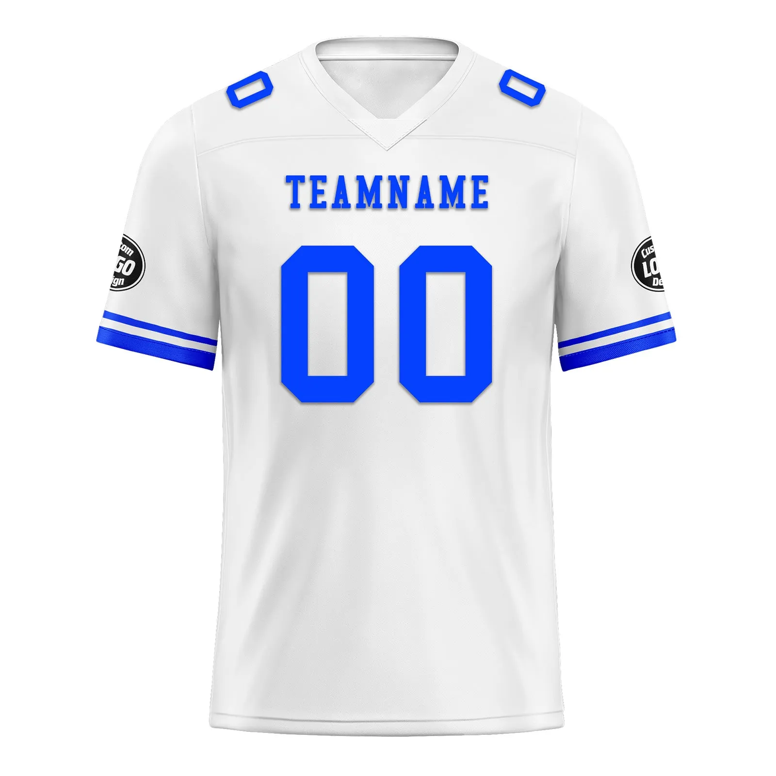 Custom Blue Indianapolis Personalized Authentic Football Jersey FBJ02-D020263-14