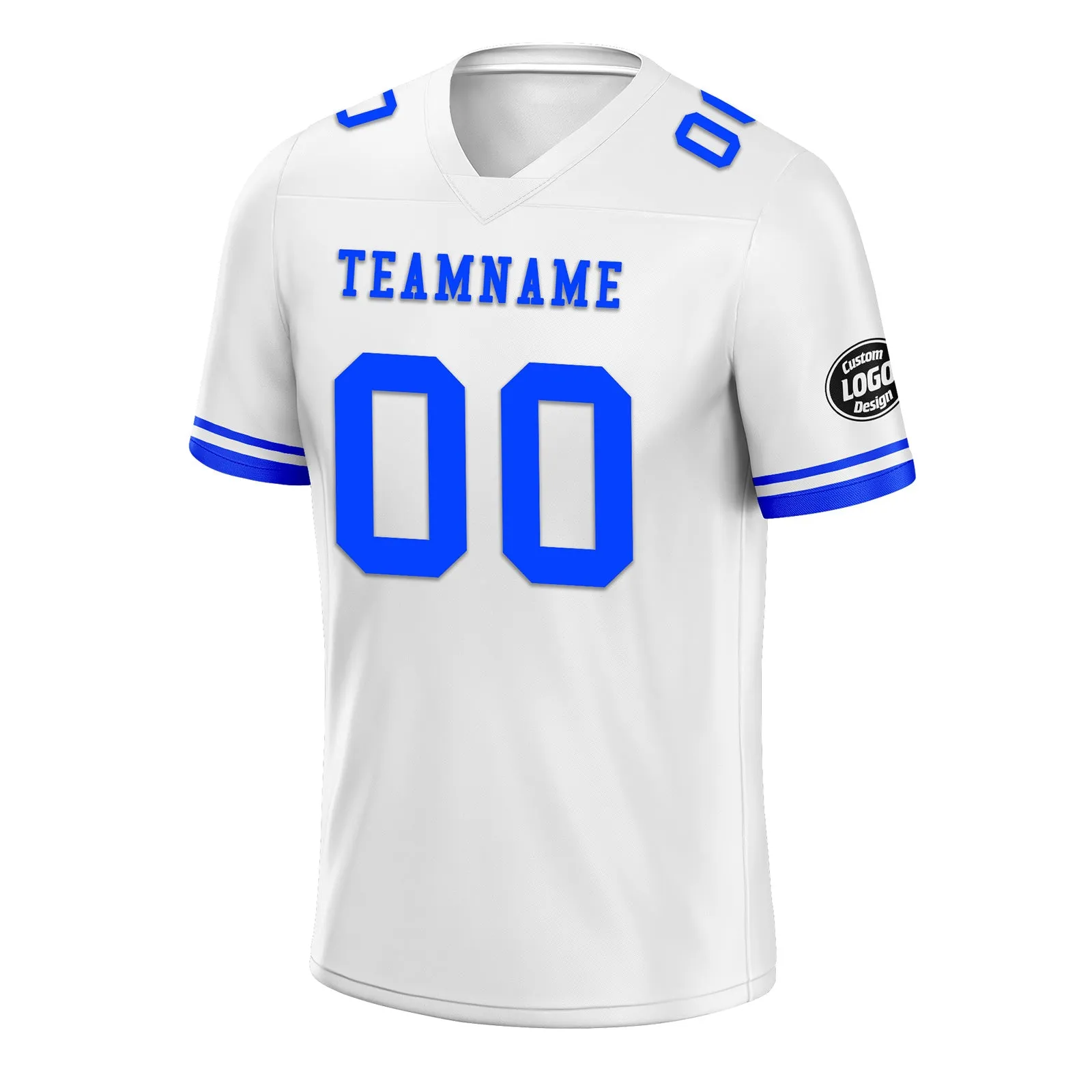 Custom Blue Indianapolis Personalized Authentic Football Jersey FBJ02-D020263-14