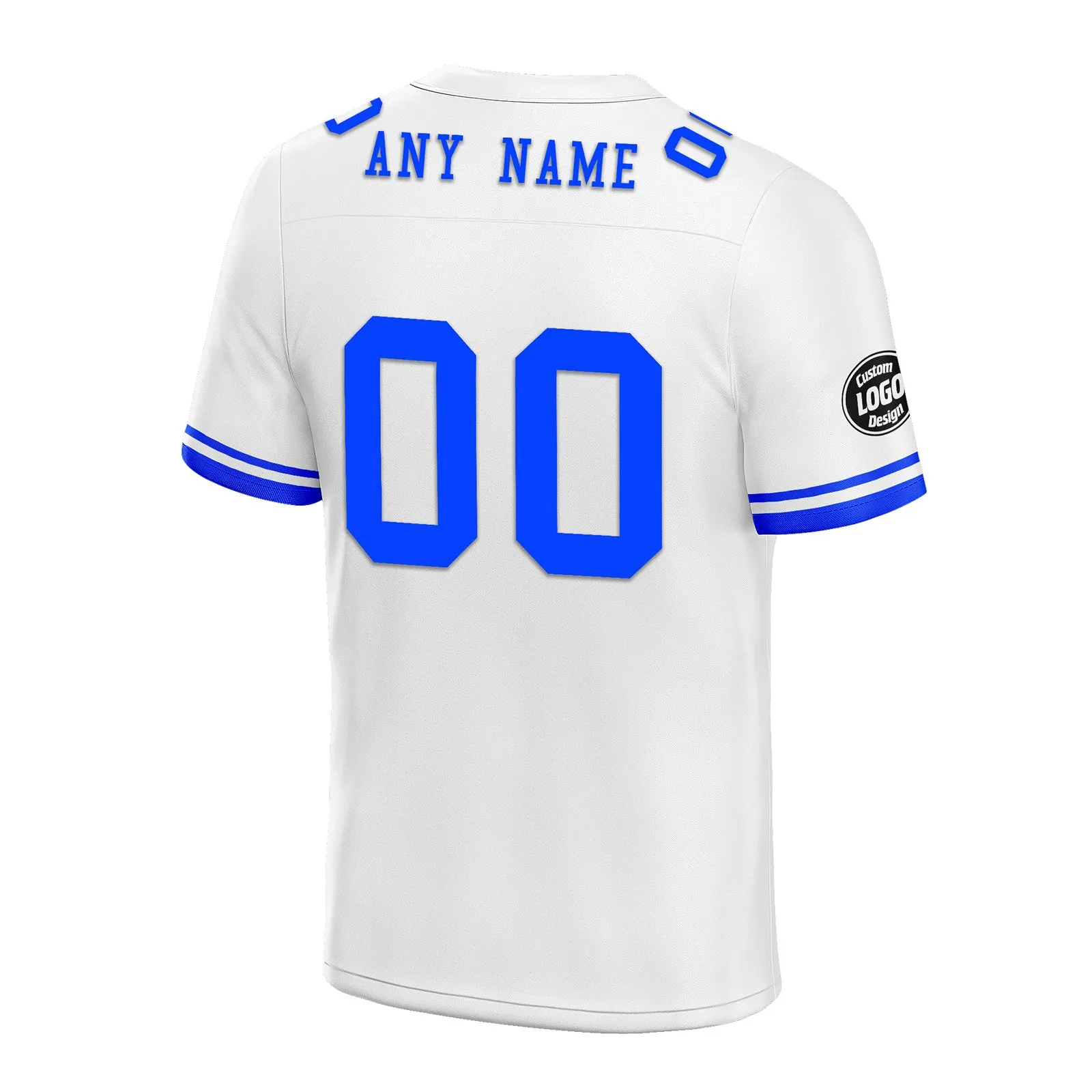 Custom Blue Indianapolis Personalized Authentic Football Jersey FBJ02-D020263-14