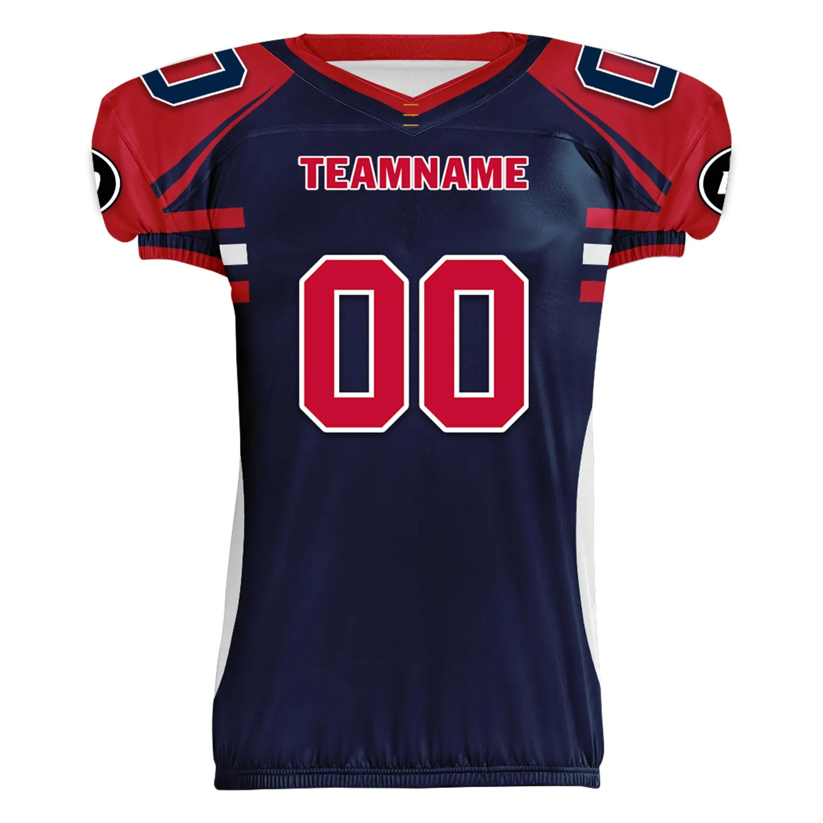 Custom Blue White Massachusetts High-Performance American Football Jersey FBJ06-D023001-26