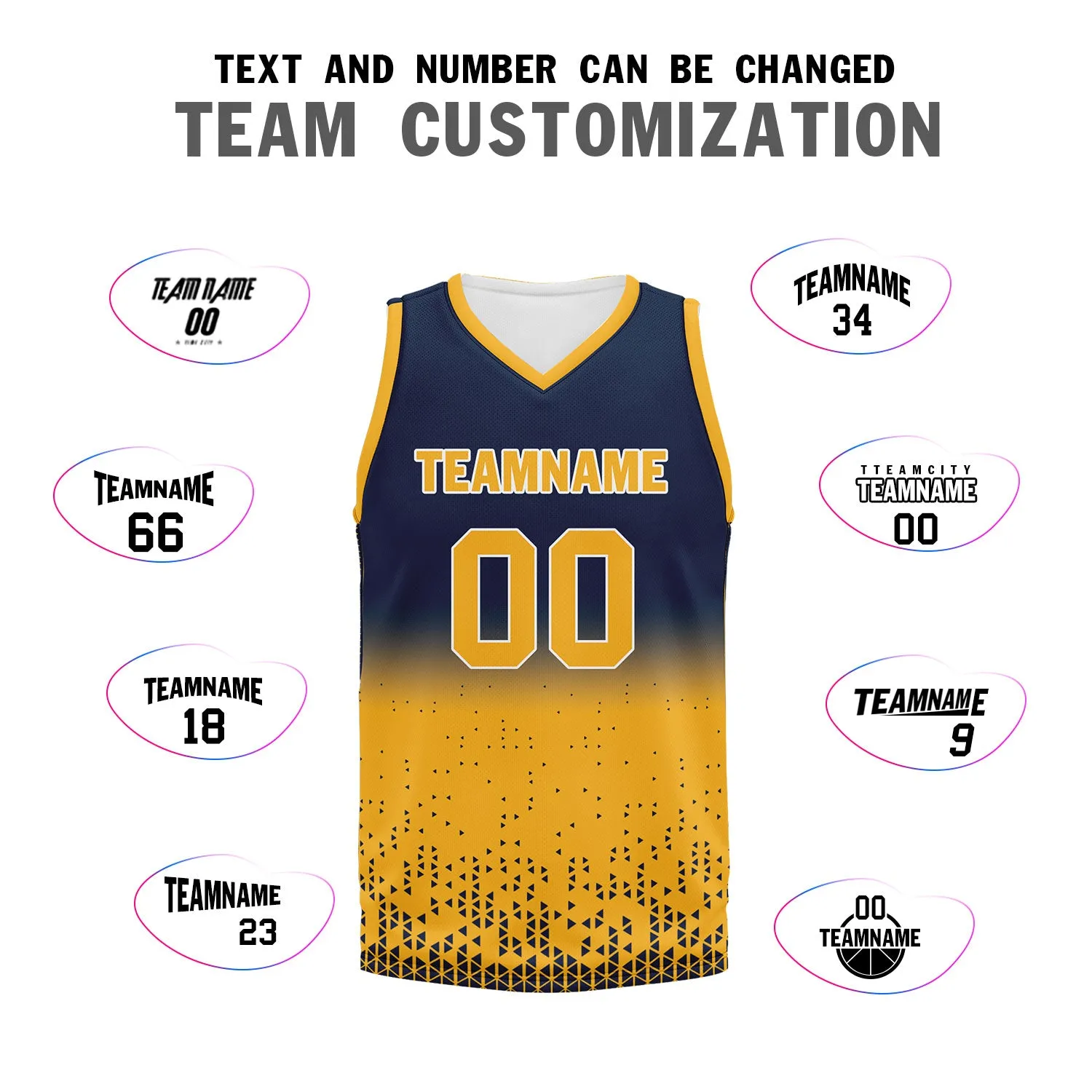 Custom Blue Yellow Fade Fashion Sports Uniform Basketball Jersey BBJ01-D020102-6