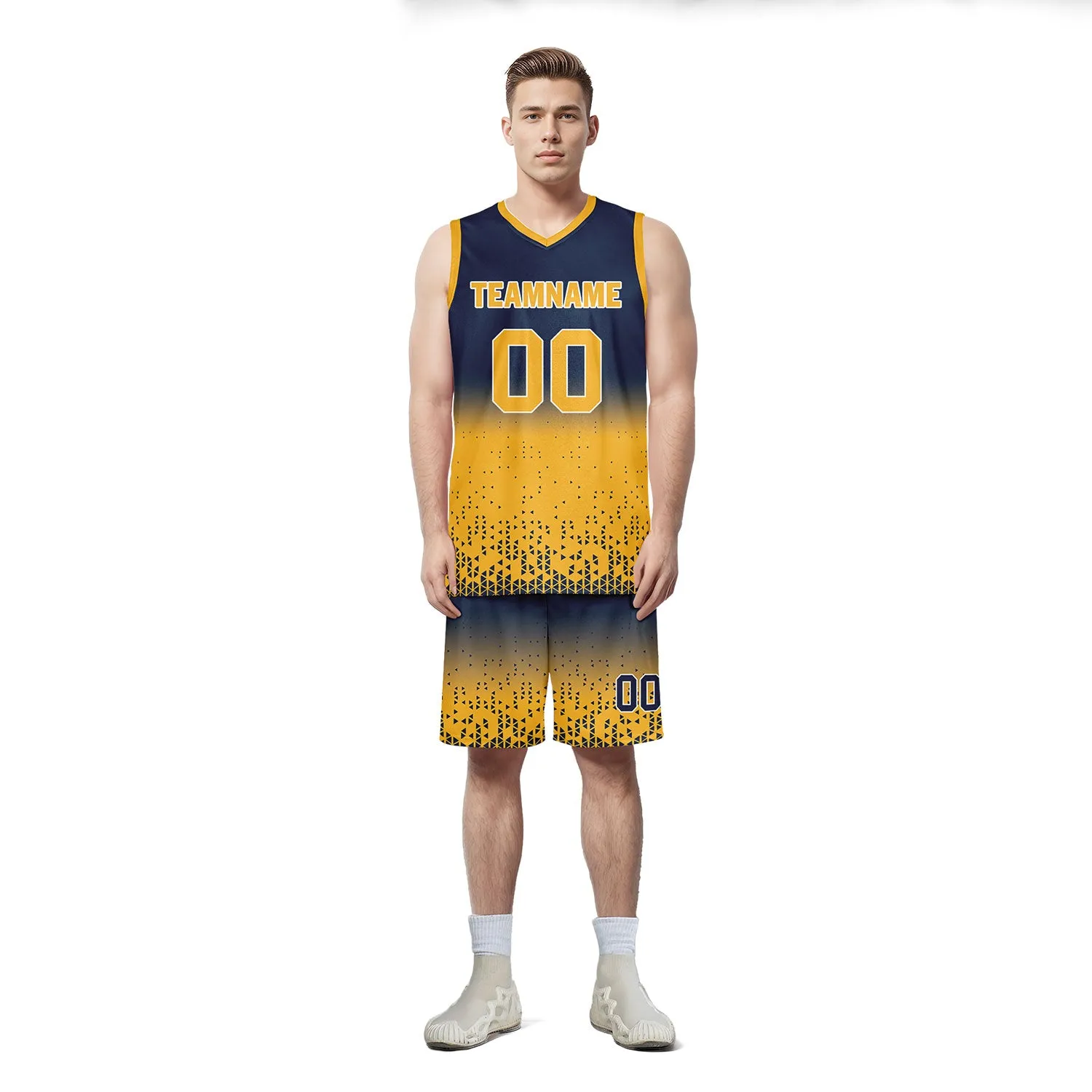 Custom Blue Yellow Fade Fashion Sports Uniform Basketball Jersey BBJ01-D020102-6