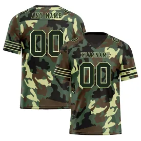 Custom Camo Personalized Authentic Football Jersey FBJ02-D06121