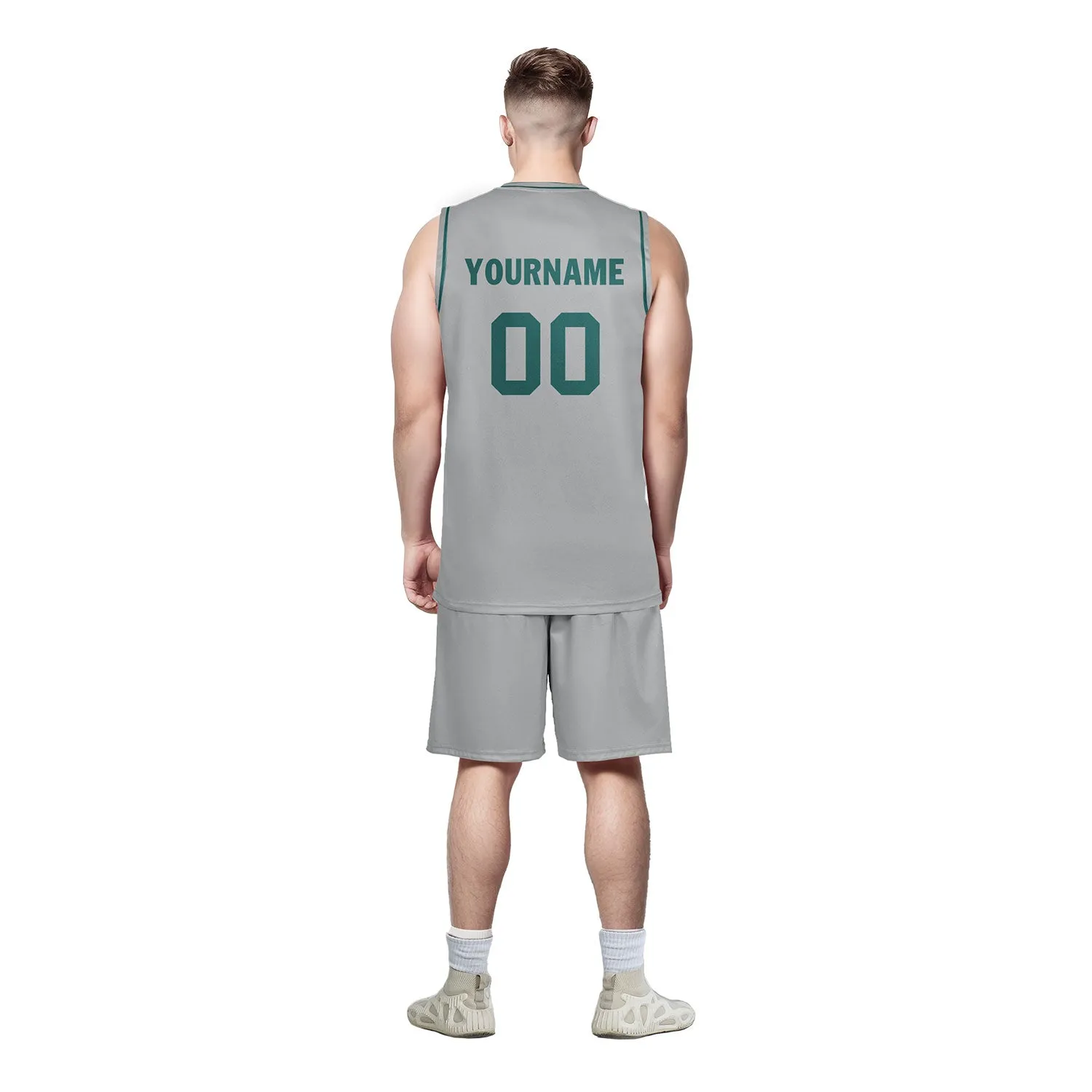 Custom Gray Classic Style Sports Uniform Basketball Jersey BBJ01-D020105-20