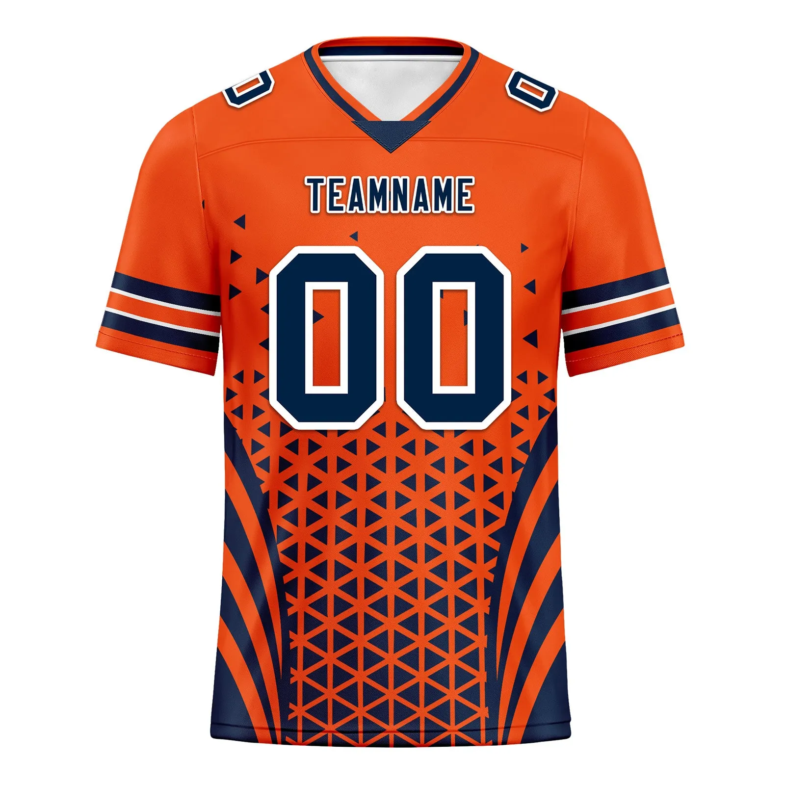 Custom Orange White Colorado Personalized Authentic Football Jersey FBJ02-D023033-10