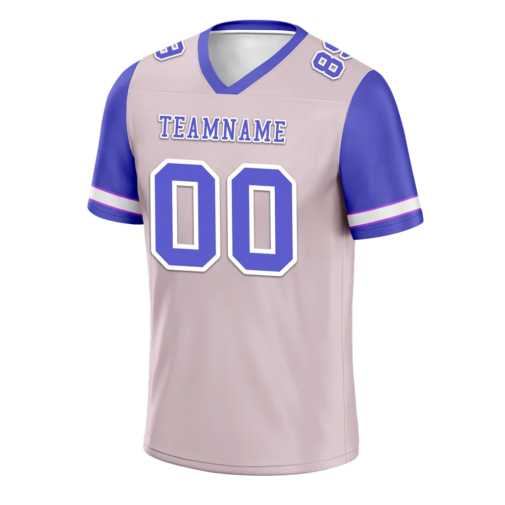 Custom Pink Purple Two Tone Purple Personalized Authentic Football Jersey FBJ02-bc0f09c