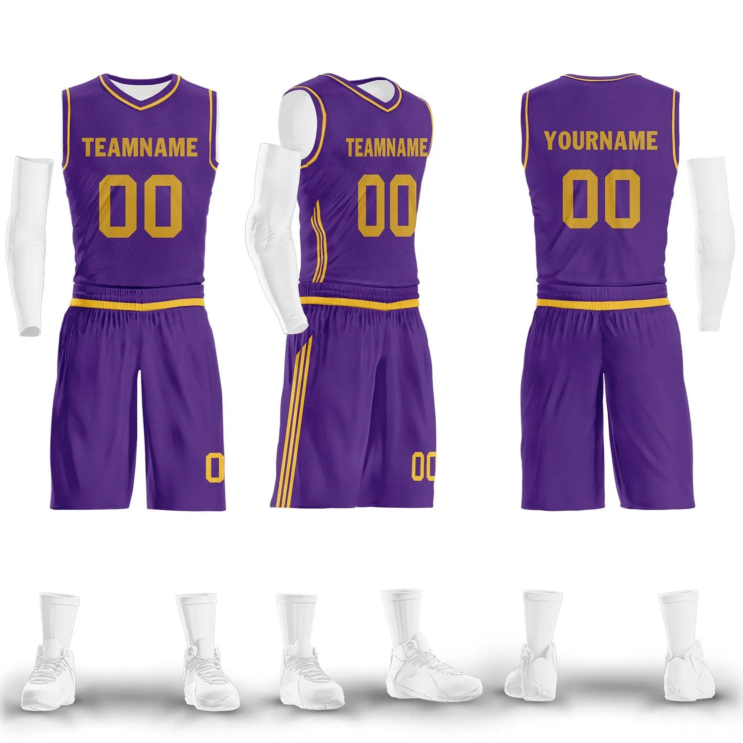 Custom Purple Classic Style Sports Uniform Basketball Jersey BBJ01-D020105-14