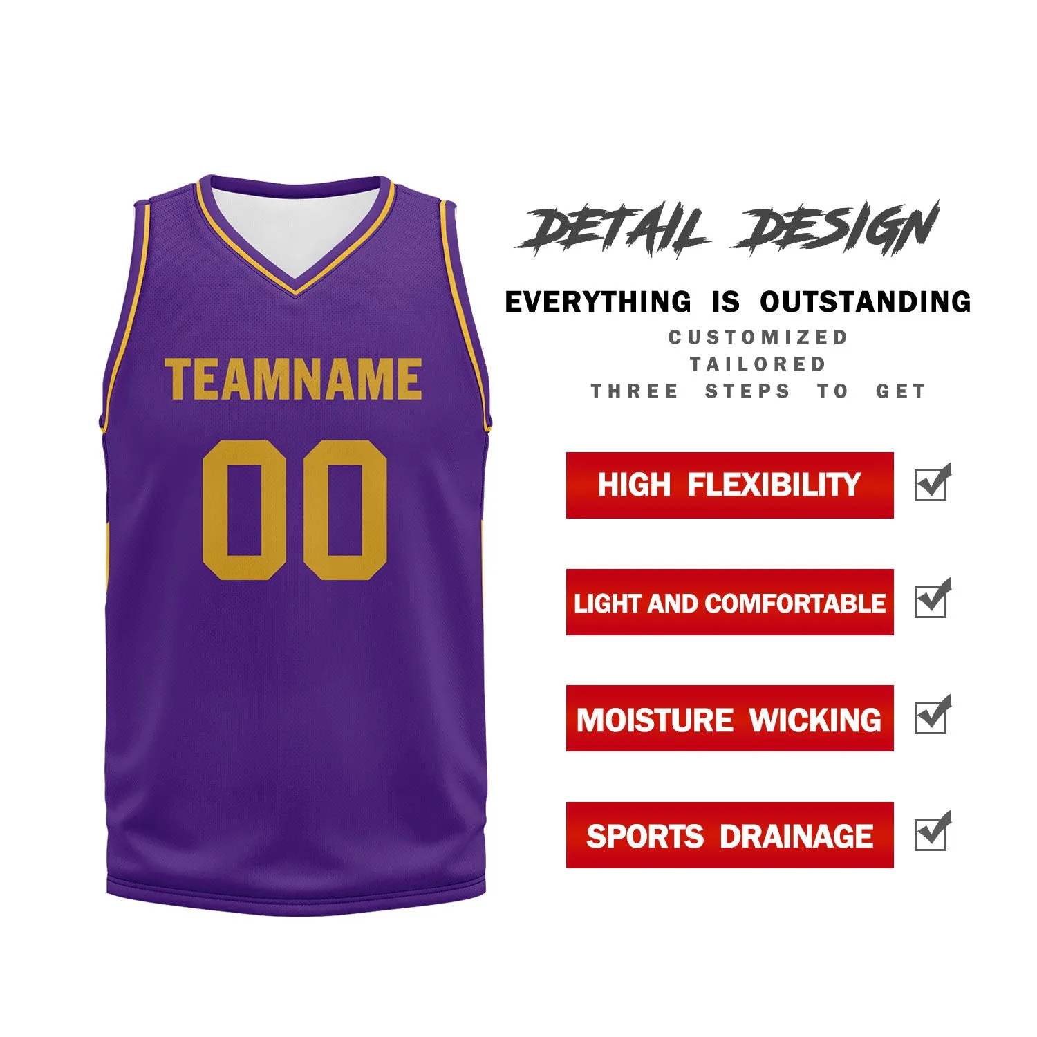 Custom Purple Classic Style Sports Uniform Basketball Jersey BBJ01-D020105-14