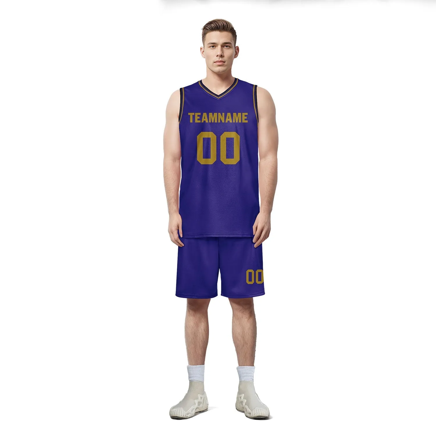 Custom Purple Classic Style Sports Uniform Basketball Jersey BBJ01-D020105-3