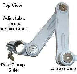 DVC04-DLPTA - Rolling Laptop Pole Cart