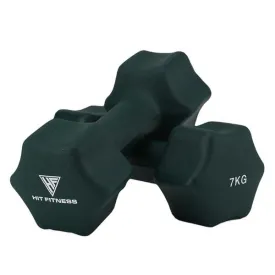 Hit Fitness Neoprene Studio Dumbbells | 7kg Pair