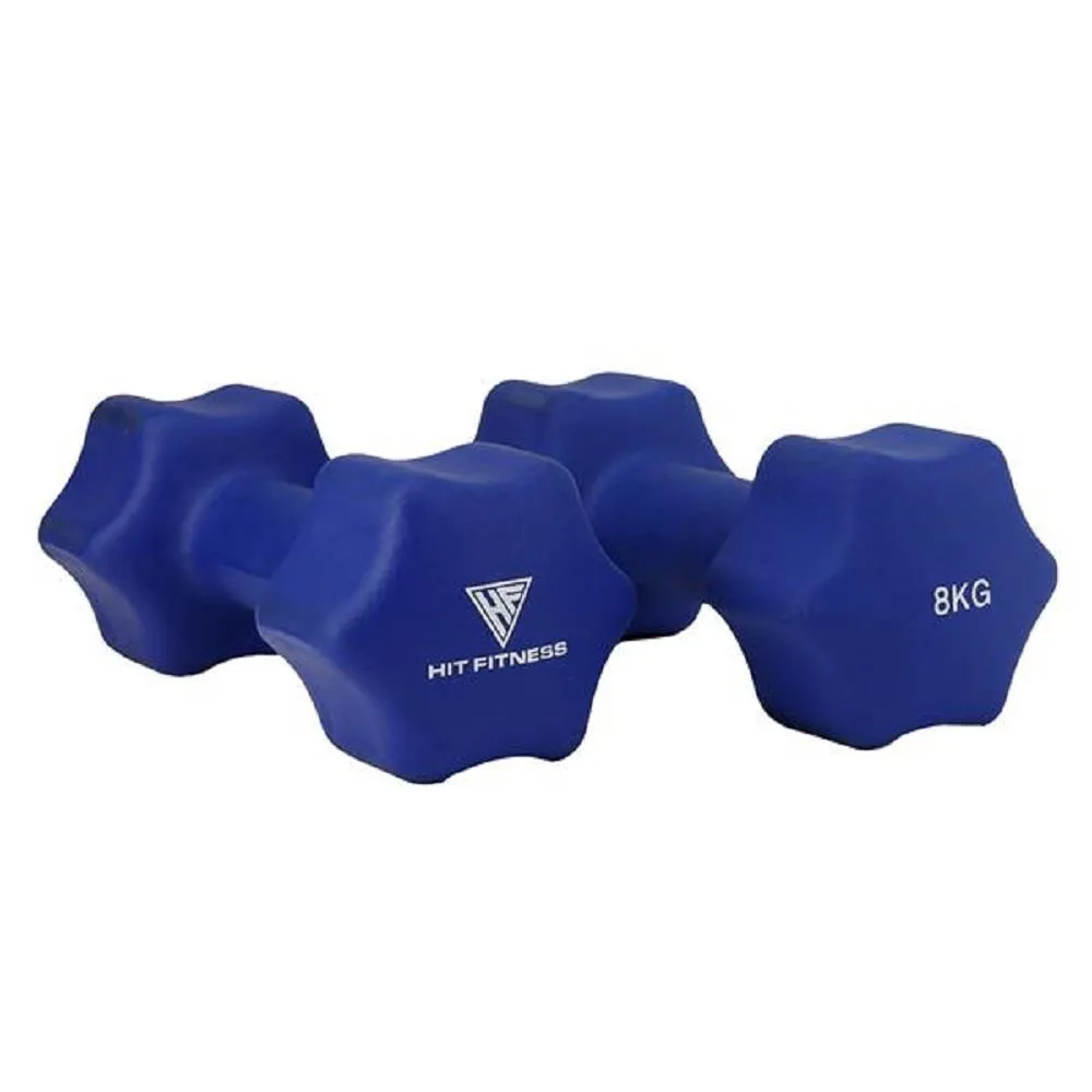 Hit Fitness Neoprene Studio Dumbbells | 8kg Pair