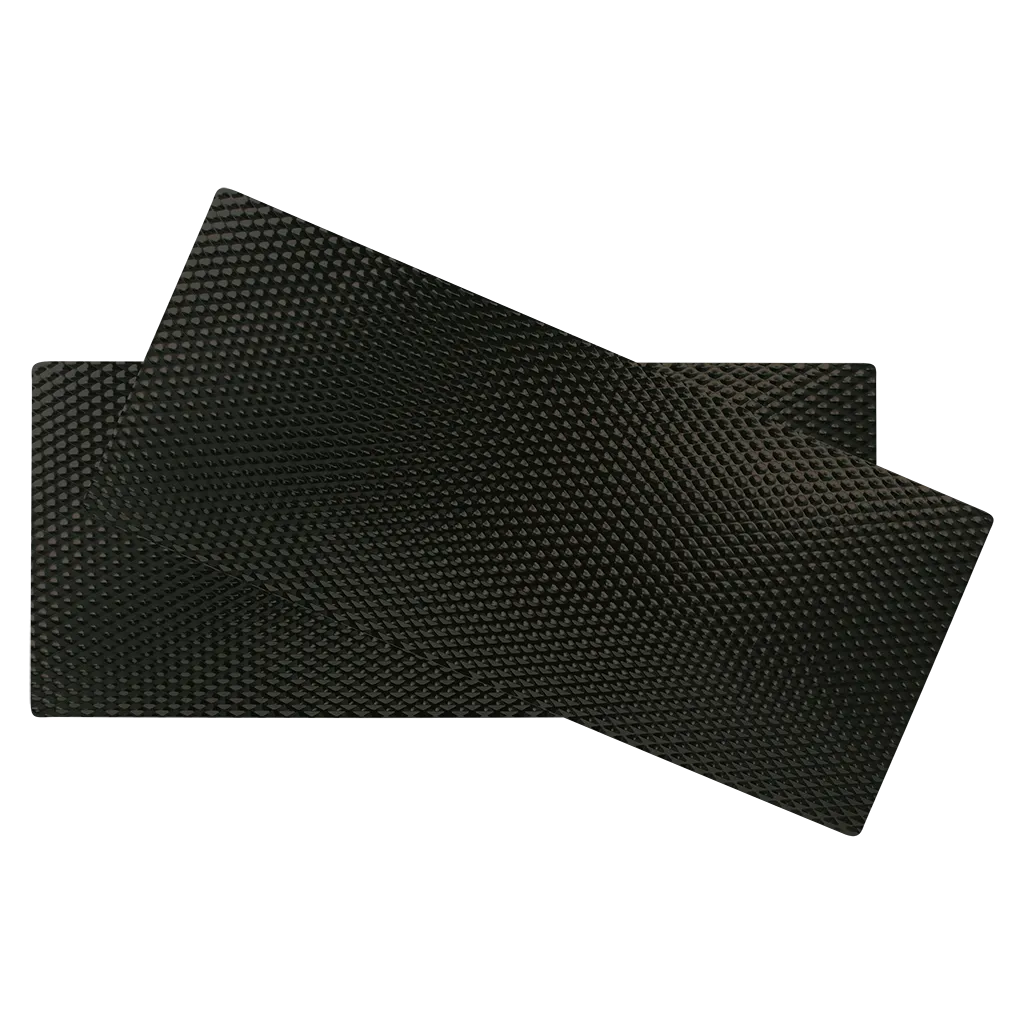 SM820BLWRX2 2-Pack Black Matte Nonslip Counter Mat 8.5 x 20-Inches