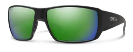 Smith Guide's Choice Matte Black Frame - ChromaPop Glass Polarized Green Lens - Polarized Sunglasses