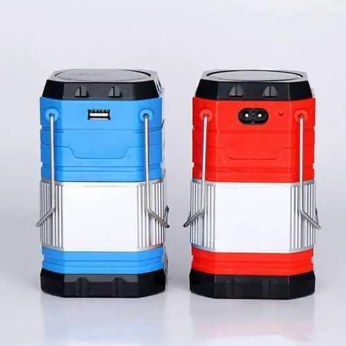 Solar Powered Rechargeable USB Stretchable LED Lamp Lantern For Outdoor Camping Hiking